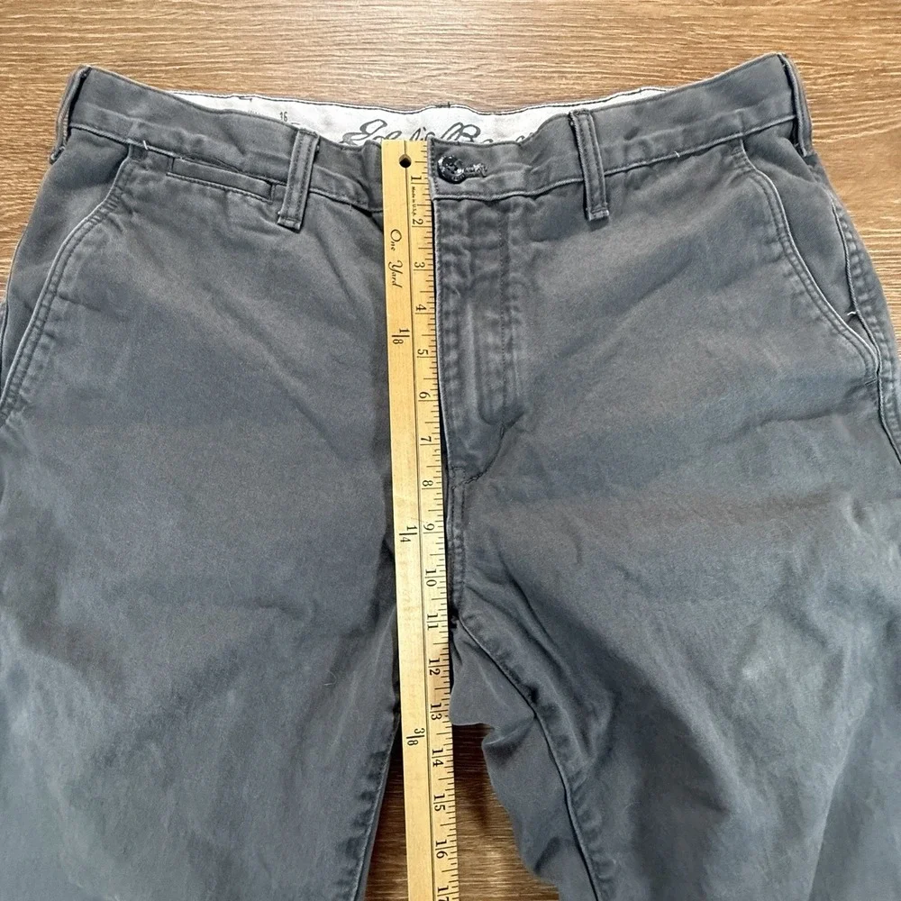 Eddie Bauer Pants Men's 36x32 Gray Classic Fit Cotton Chinos Casual